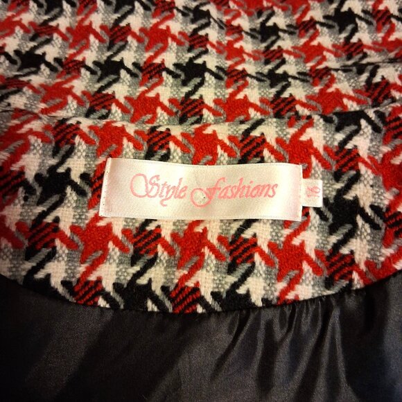 NEW Women Red Black White Double-Breasted Lined Trench Coat Winter Outerwear 16 - Picture 10 of 10